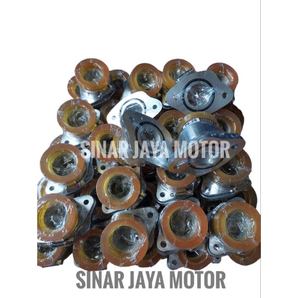 INTAKE INTEK MANIPOL  KARBURATOR KARBU PE PWK 26 28 30 TEFLON TIGER VERZA CB GL PRO MEGAPRO MIRING/LURUS