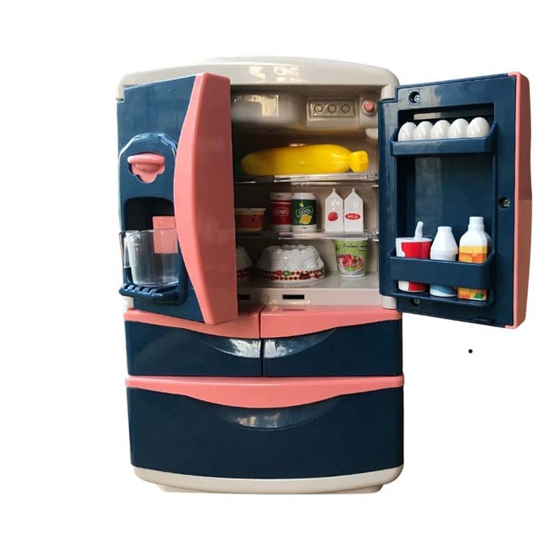 Mainan Anak Simulasi Rumah Tangga Dapur Kulkas Edukasi YH2182CE Miniatur Refrigerator Toys Icebox