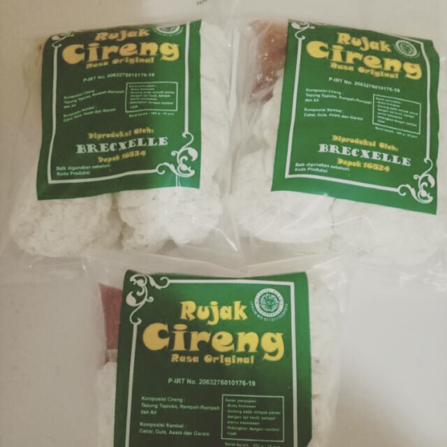 

Rujak Cireng isi 20pcs / Brecxelle Cireng Bumbu Rujak Rasa Original, Keju, Udang, Oncom & Teri Medan