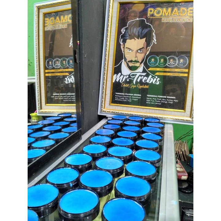 Pomade Oil Based 100 Gram Paket Grosir 10 Pcs Minyak Rambut Pomade Mr Terbis + Free Sisir dan Bubble Wrap