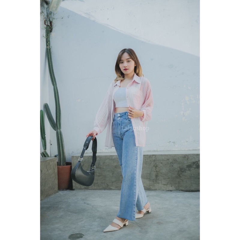 Werry Cullote Ripped Jeans ( Ada furring )