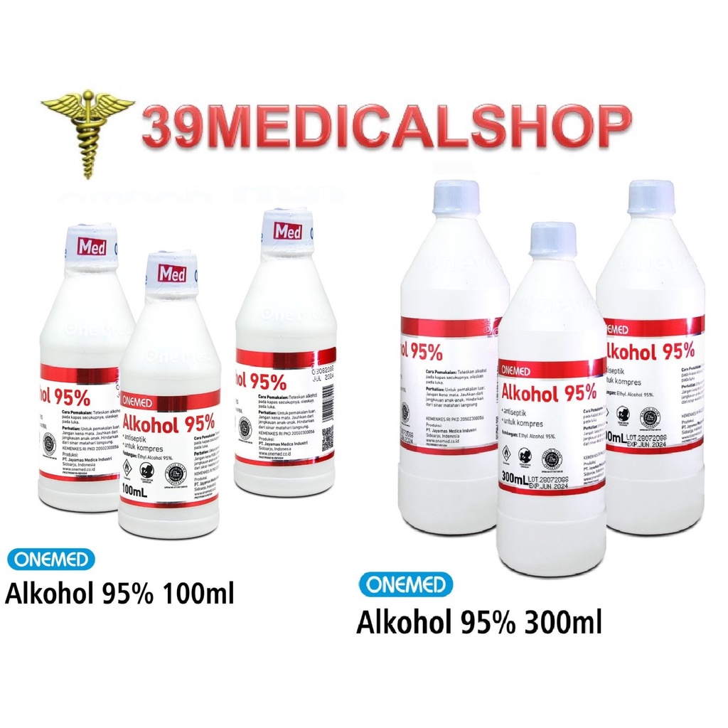 ONEMED ALKOHOL 95% 100ML 300ML PCS