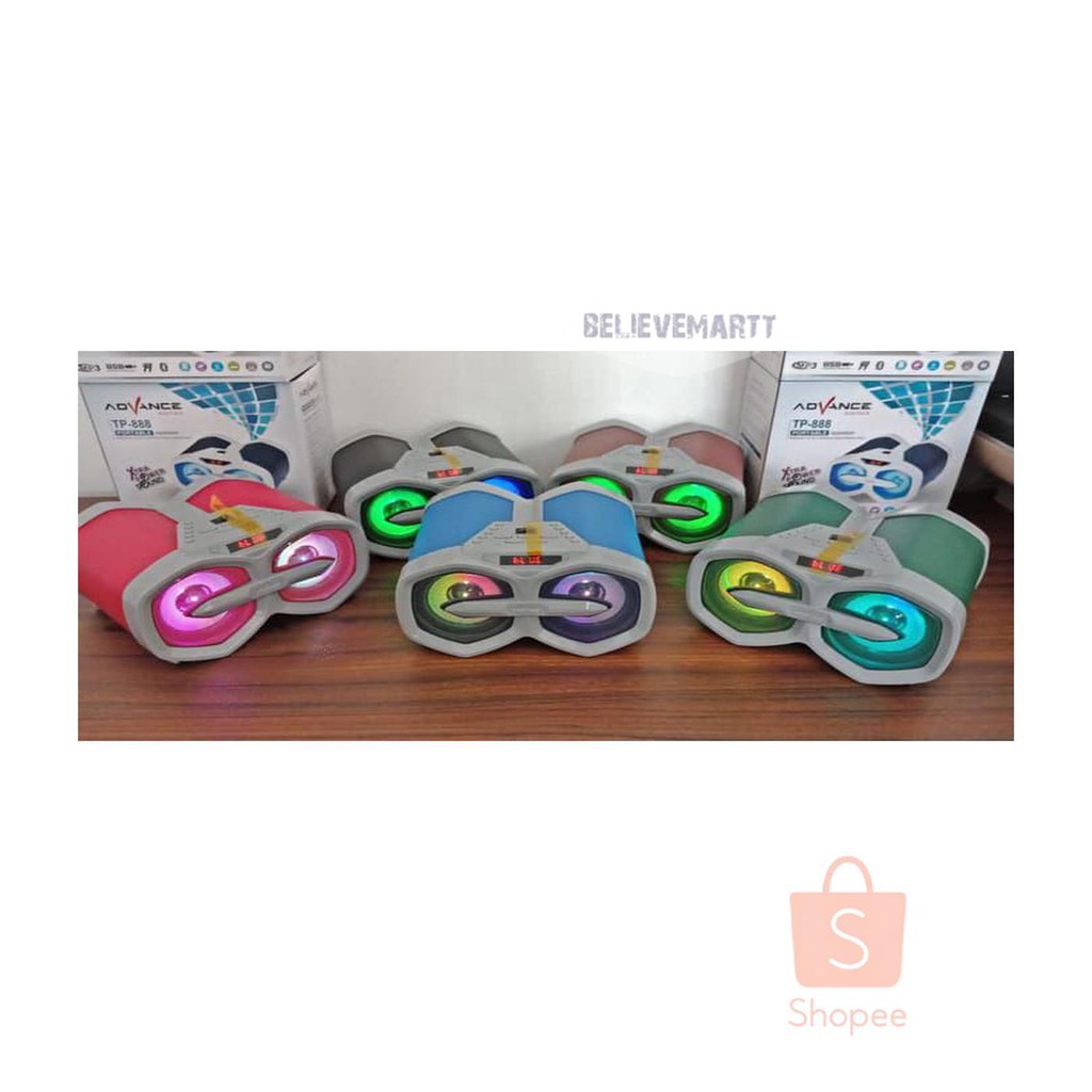 TEROPONG TPO2G812 SPEAKER BLUETOOTH MP3 ADVANCE TP 888 PORTABLE SPEKER