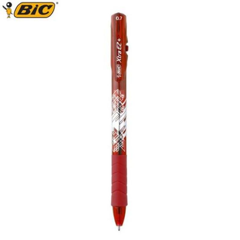 

Pulpen Bic Xtra EZ 0.7mm Retractable 0.7mm Tinta Warna Merah