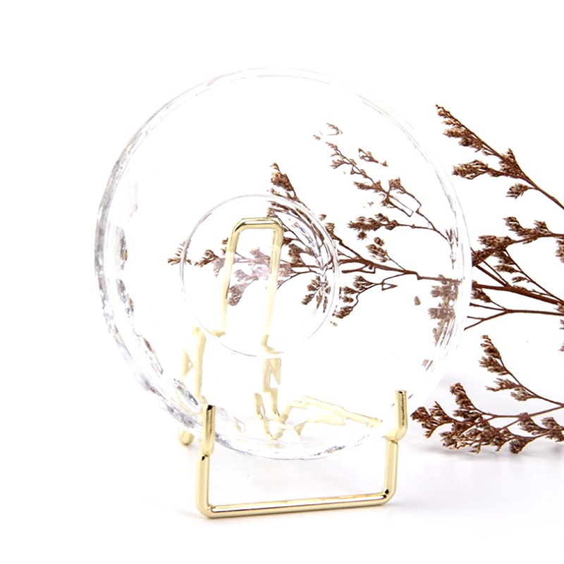 &lt; E2id &amp; &gt; Stand Display Foto Antik Bahan Alloy Hias Kristal Agate