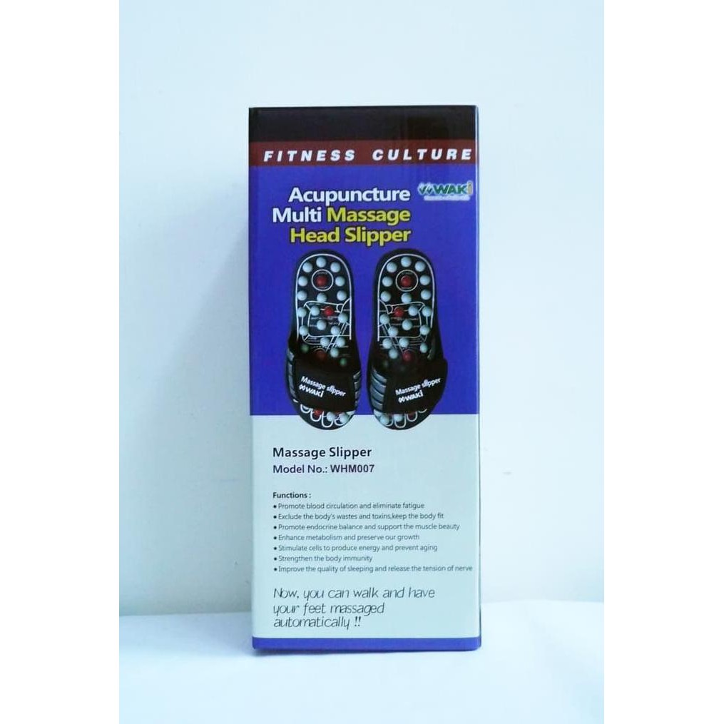 "WAKI" SANDAL REFLEKSI KESEHATAN / MASSAGE SLIPPER - 100% ASLI