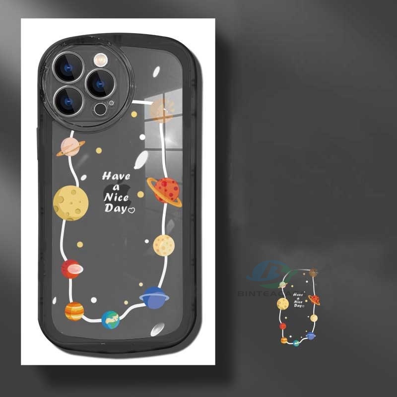 Casing TPU Realme 5 5i 6i C3 C35 C21Y C25Y C21 RealmeC11 2021 C25 C15 C12 C2 Motif Planet Kartun