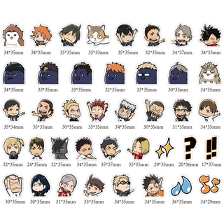 40pcs set Stiker  Doodle Diy Seri Anime  Haikyuu 03 Shopee  