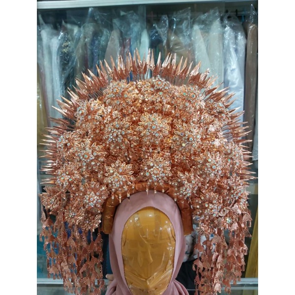 sunting pengantin adat minang rosegold