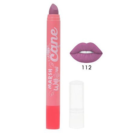 Marshwillow Candy Cane Matte Lip Crayon Red Ver 112 by Natasha Wilona, Lipstik