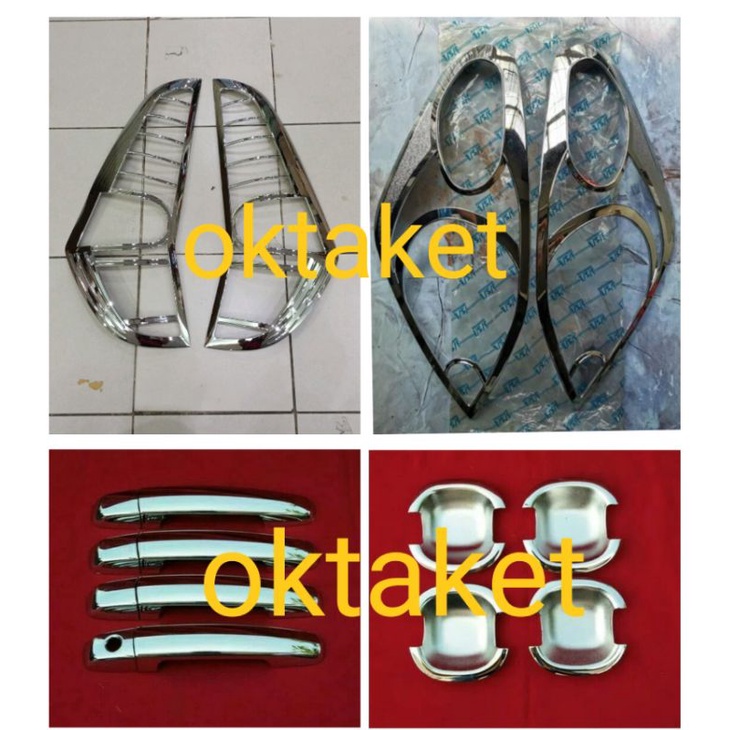 paket lengkap garnish depan belakang outer handle chrome splash