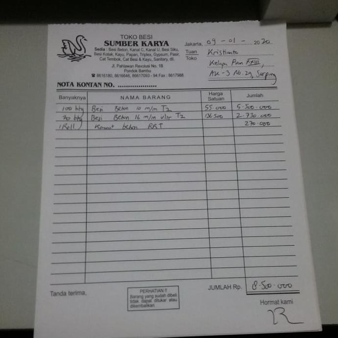 

[[BISA COD]] Nota Phangkristianto 09 Januari 2020