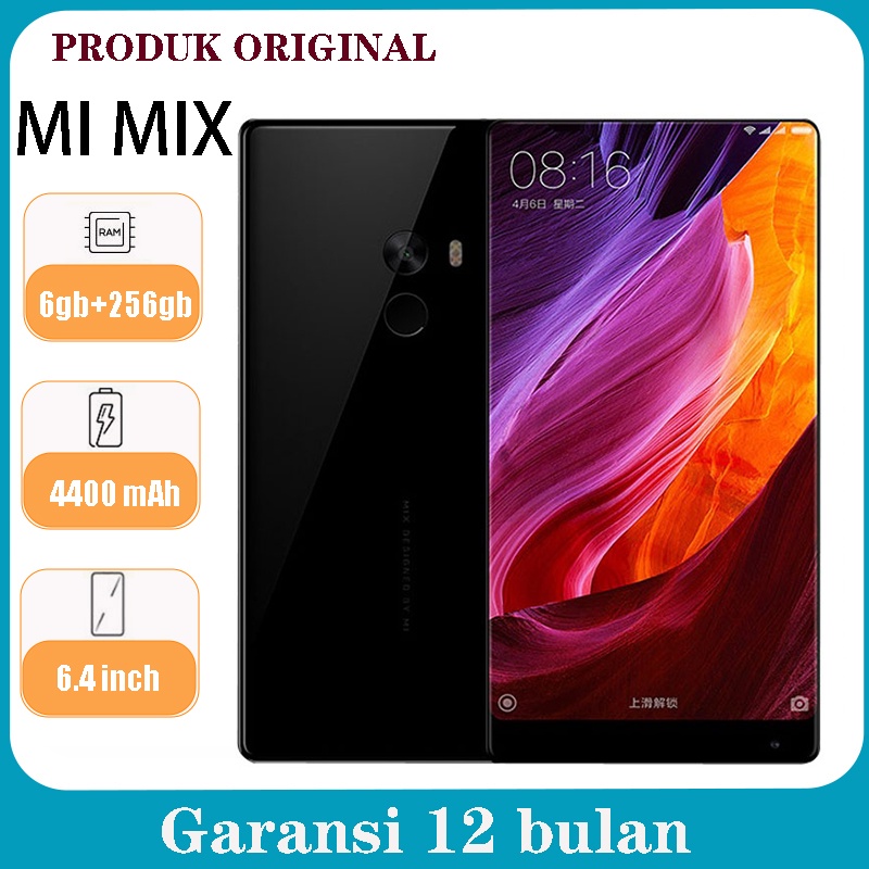 XIAOMI MI MIX (4+128gb/6+256gb) &amp; mix 2 (6+64gb/6+128gb) Snapdragon 835 HP murah MI MIX  xiomi mix2 Garansi 1 tahun