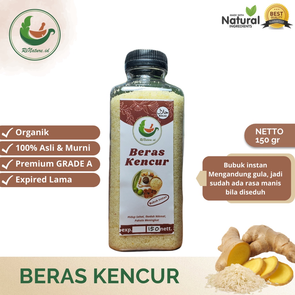 

PROMO!!! BUBUK JAMU BERAS KENCUR INSTAN 150 GRAM RENATUREID / BUBUK INSTAN BERAS KENCUR ORIGINAL