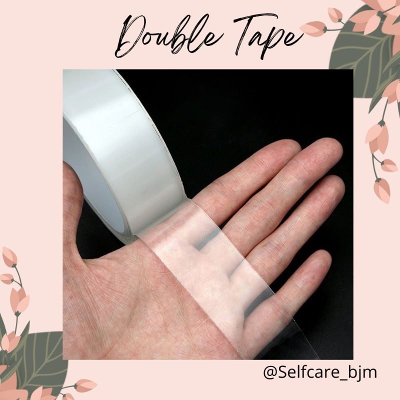 

Double Tape Transparan Bening / Nano Double Tape 1 meter