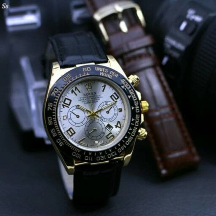 HOT TERLARIS Jam Tangan Pria / Cowok Rolex 1643 B Daytona