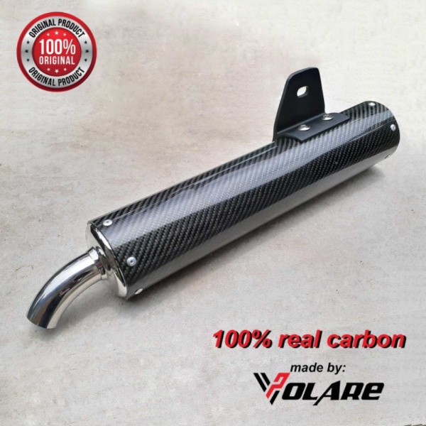 Silencer Knalpot Standar Racing Carbon Kevlar untuk Ninja R atau RR - Ninja RR