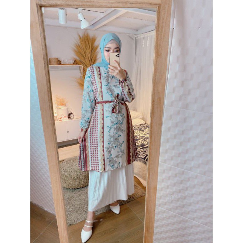 tunik zoya motif cantik mewah dan elegan 2021