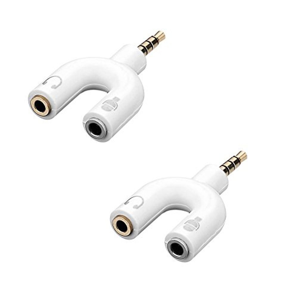 Splitter Jack Audio 3.5mm Audio Headset And Mic - AUDIO CABANG MIC SPEAKER - U Shape