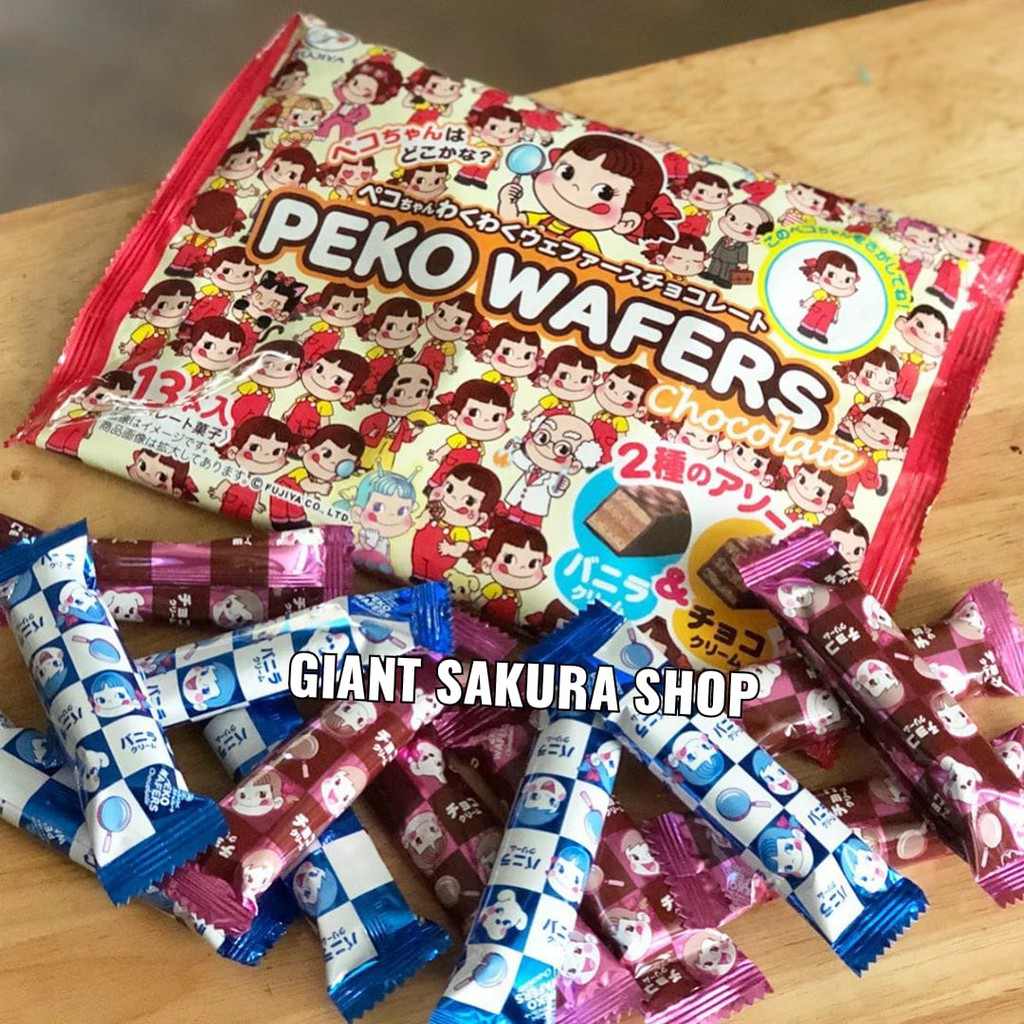 Fujiya Peko Wafer / wafer impor / wafer jepang / snack jepang / snack / cemilan / biskuit jepang