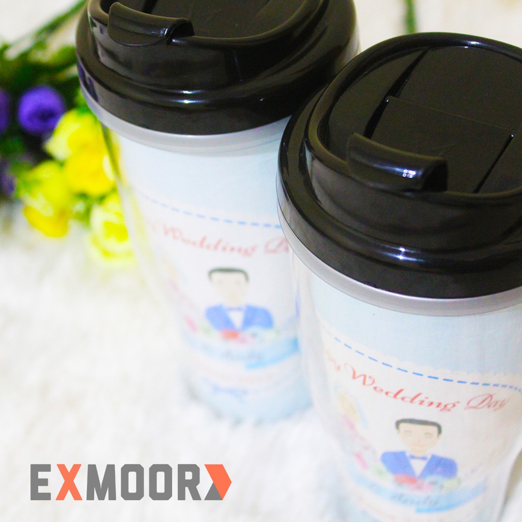 Tumbler Couple Pengantin Hijab Kado Pernikahan