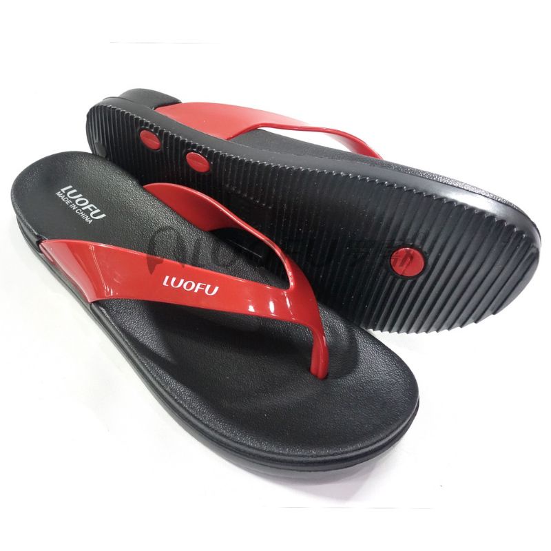 Sandal Wanita Sandal LUOFU Sandal Jepit Bahan Karet Jelli Import Premium Nyaman Empuk.