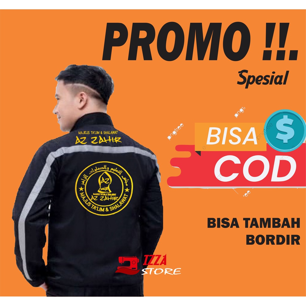 (BIG PROMO) Jaket Az Zahir Azzahir Zahir Zahirmania / JAKET MAJLIS + BORDIR NAMA | Jaket Azzahir Az Zahir Majelis Talim Shalawat