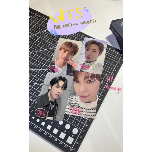 Photocard (pc) pob mecima universe kun, doyoung, renjun, taeil