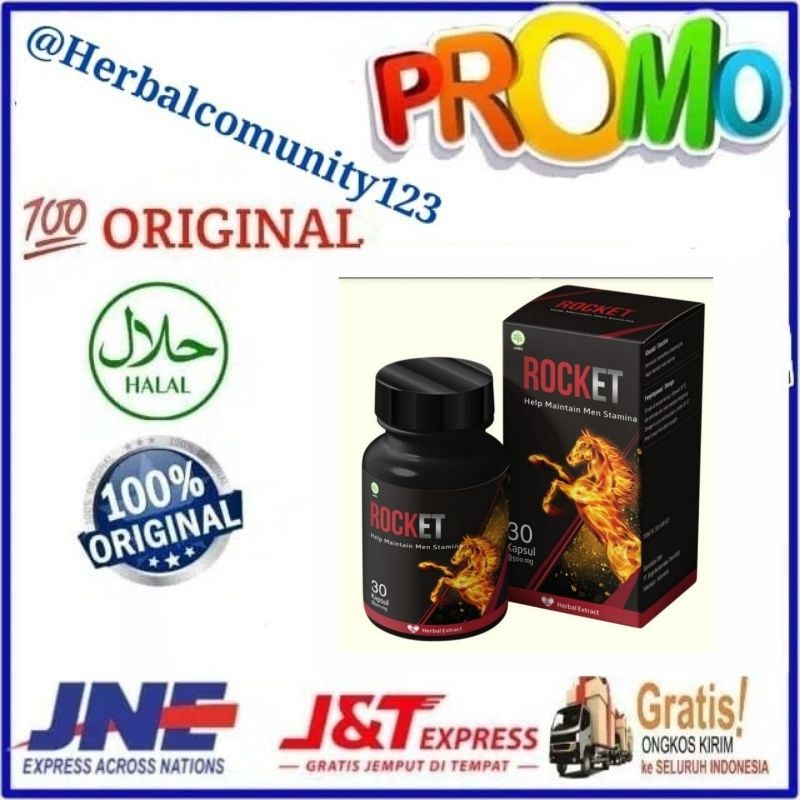 ROCKET Obat Herbal Kuat Stamina Pria Tahan Lama Asli Original BPOM
