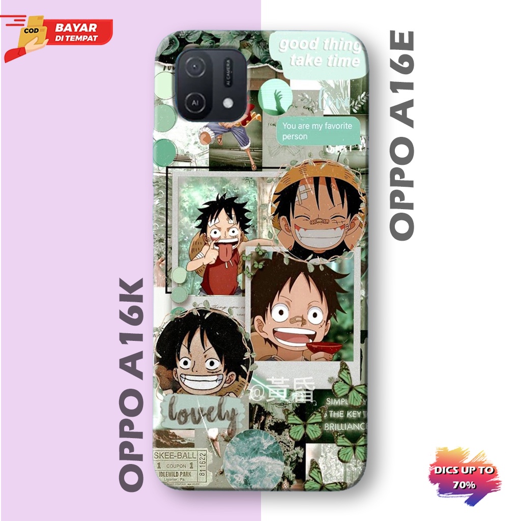 Case Hp Oppo A16E/A16K - PIcks Store - Casing Hp OPPO Case HP Model Kartun Anime Lucu Cute Keren - M