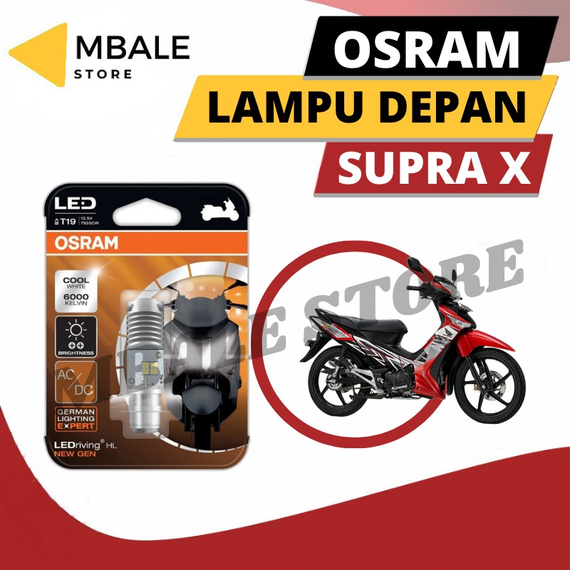 LAMPU DEPAN LED MOTOR SUPRA X 125 ORIGINAL OSRAM BERGARANSI