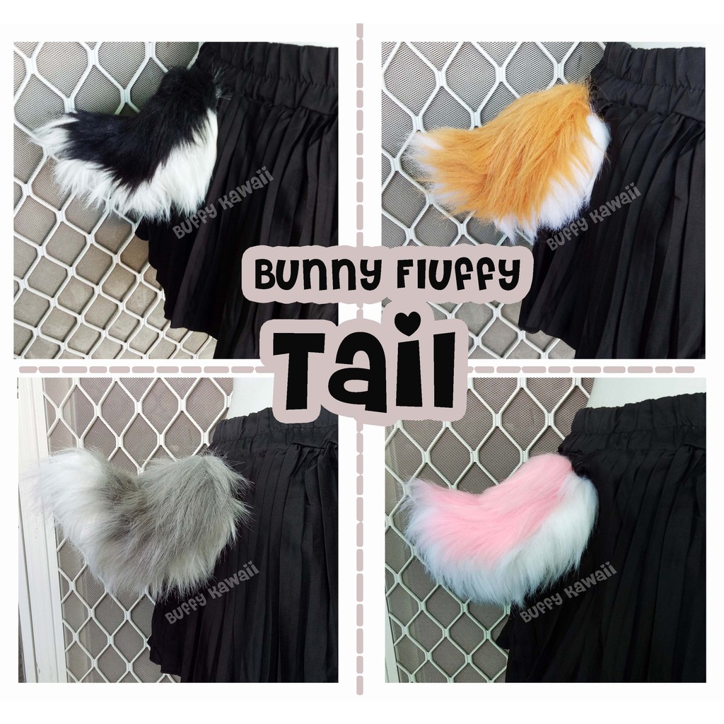 Fox tail realistic furry animal cosplay halloween party accessories dog cat bunny shippo costume