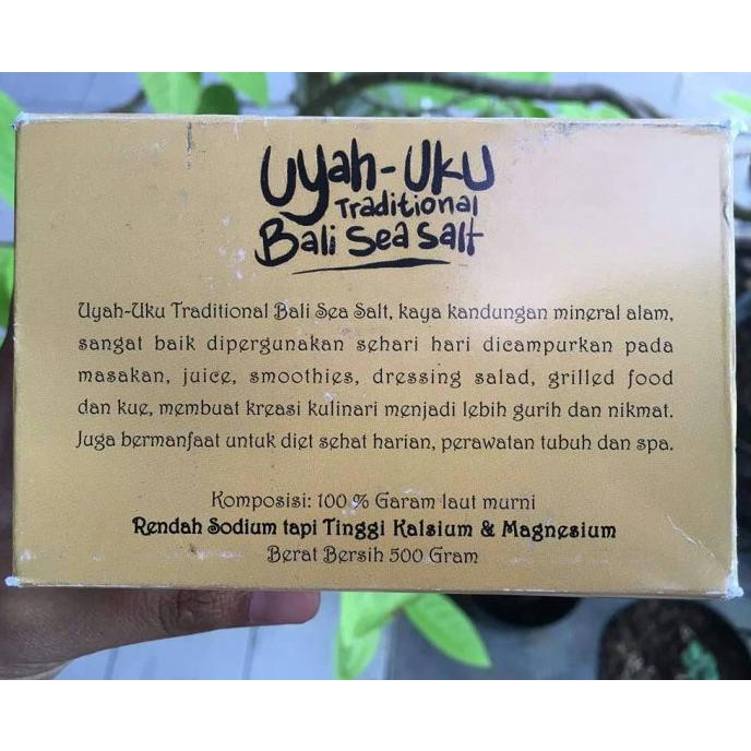 

hanya disini] garam laut Bali Uyah Uku (garam natural organik unrefined)
