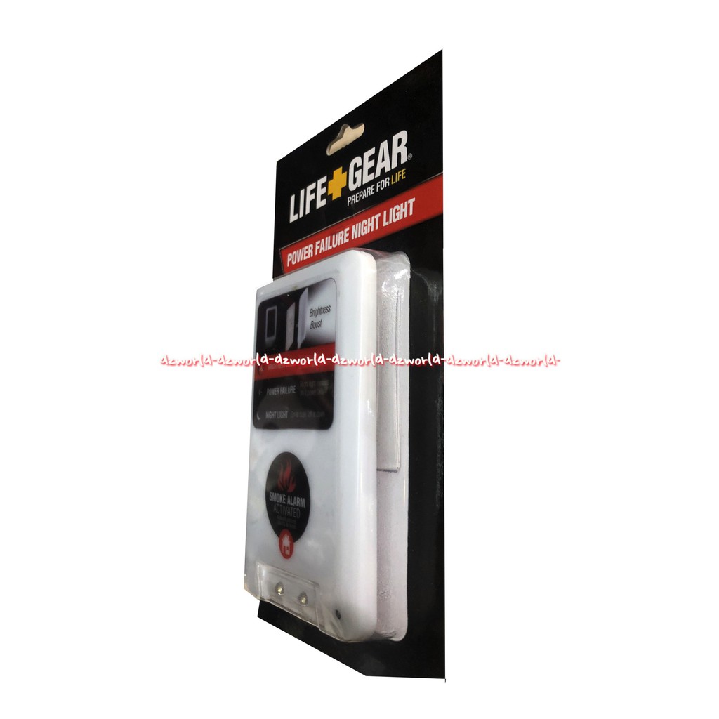 Life Gear Power Faulure Night Light Lampu Keamanan Led Dengan Alarm Kebakaran