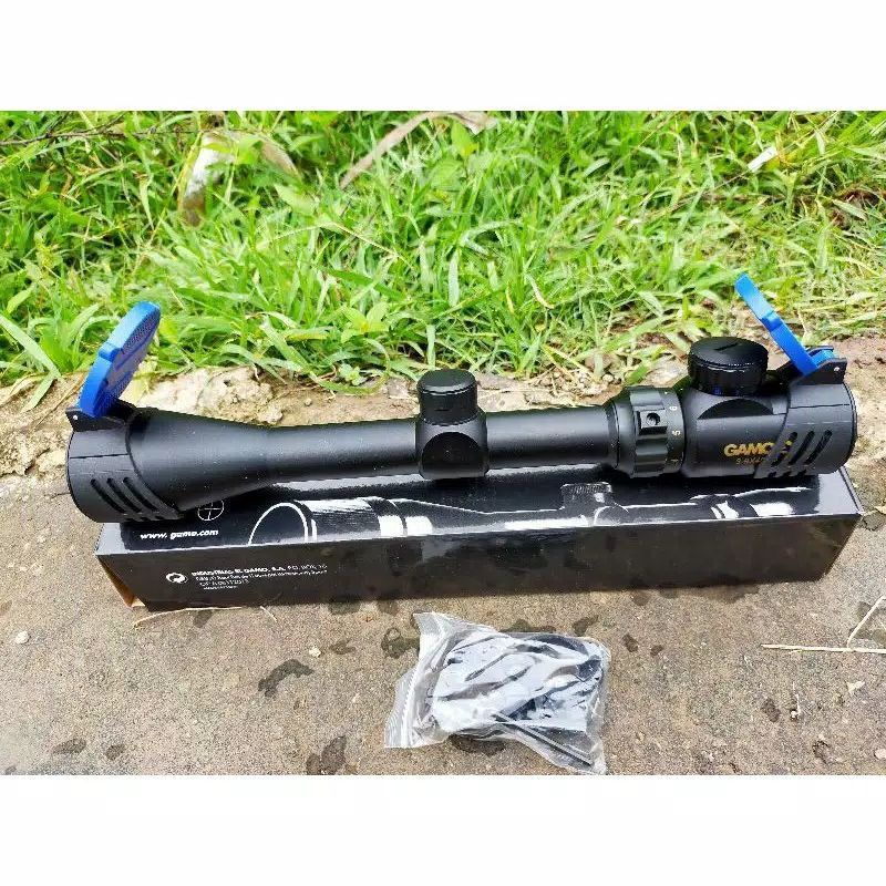 Teleskop tele Senapan angin Gamo Retical Hk 3-9x40 plus tutup flip