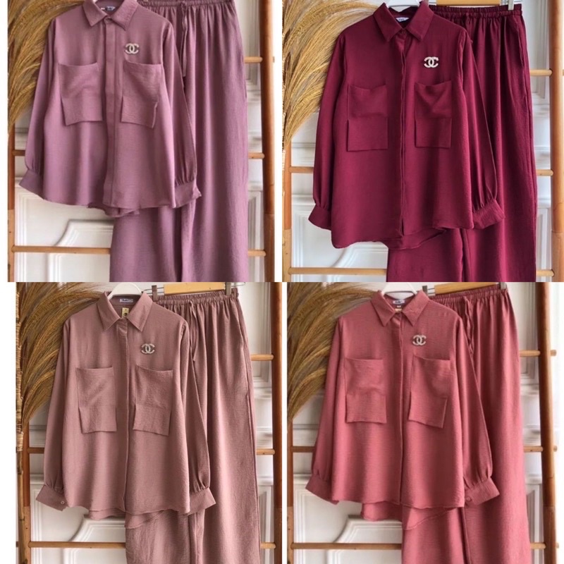 BALILA SET//ONE SET KANTONG 2//CRINKLE AIRFLOW