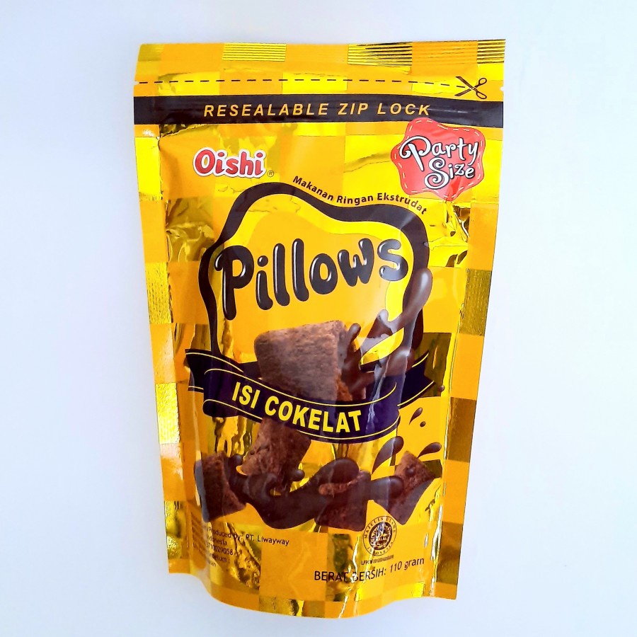 

Oishi Coklat Pillows Snack [110 g] / Oishi / Pillows