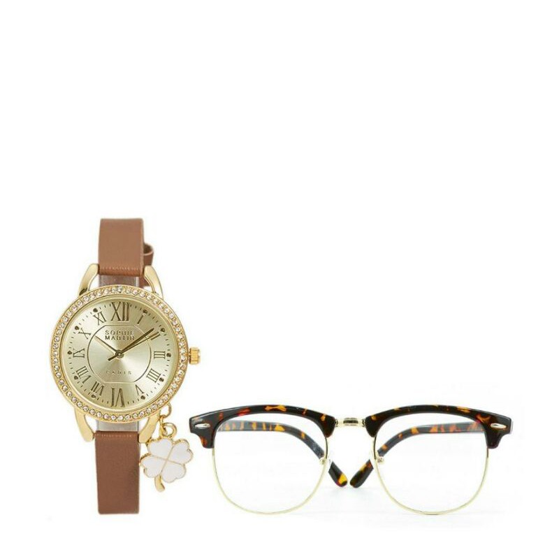 Jam Tangan Sophie Paris Idina Brown Gratis Kacamata Faneza Multicolour Sophie Martin