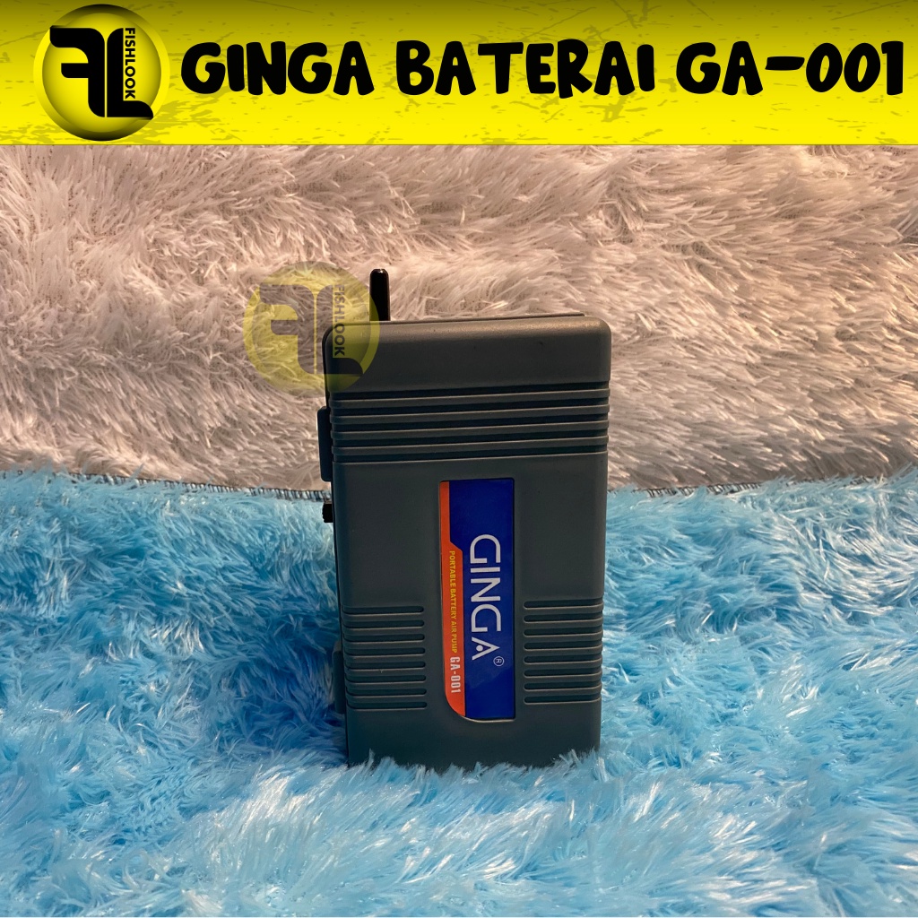 GINGA 001 Mesin Aerator Airpump Aquarium Baterai Batre