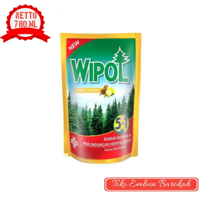 Wipol lemon 780 ml / wipol karbol 750 ml