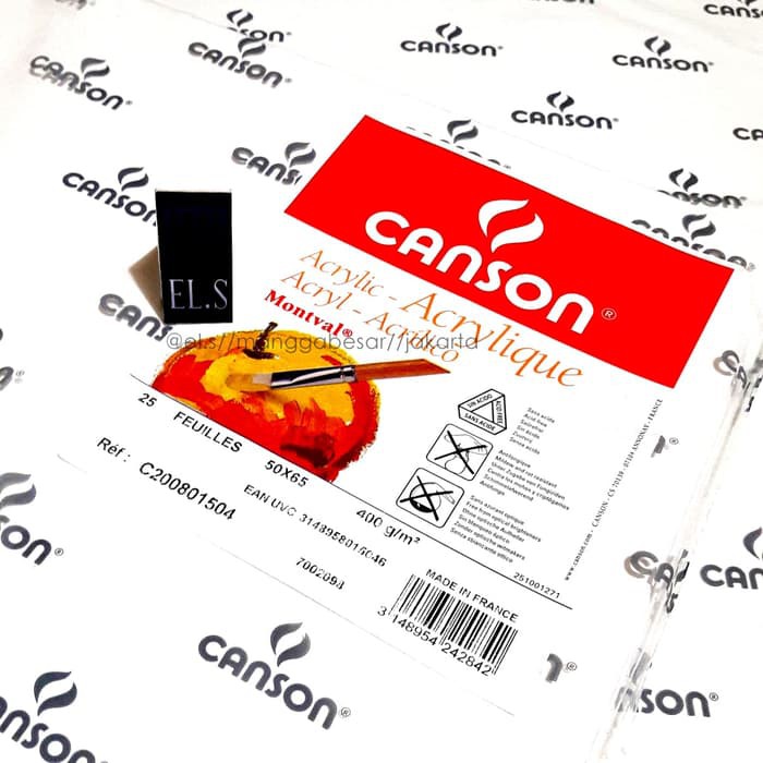 

CANSON MONTVAL ACRYLIC 50 x 65 400 GSM COLD PRESSED DRAWING BOOK BUKU AKRILIK