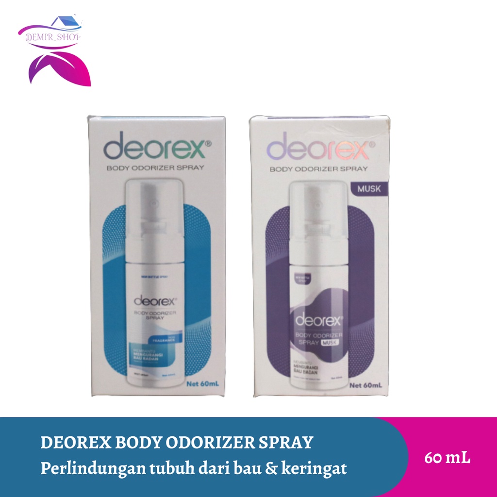 Deorex Body Odorizer Spray 60 ml / Penghilang Bau Ketiak &amp; Bau Kaki