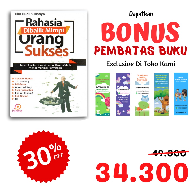 Syalmahat Publishing Buku Motivasi Pengembangan Diri Inspirasi Rahasia Dibalik Mimpi Orang Sukses-6