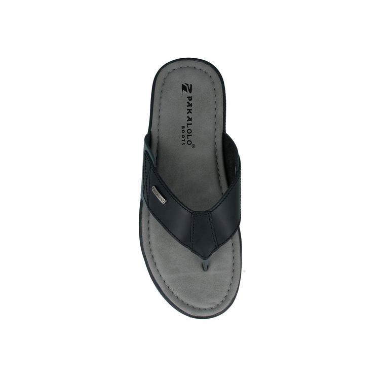 SANDAL JEPIT PAKALOLO PRIA ORIGINAL CASUAL KULIT ASLI HITAM PB19