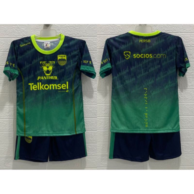 Jersey bola persib anak printing usia 4-8 tahun kids