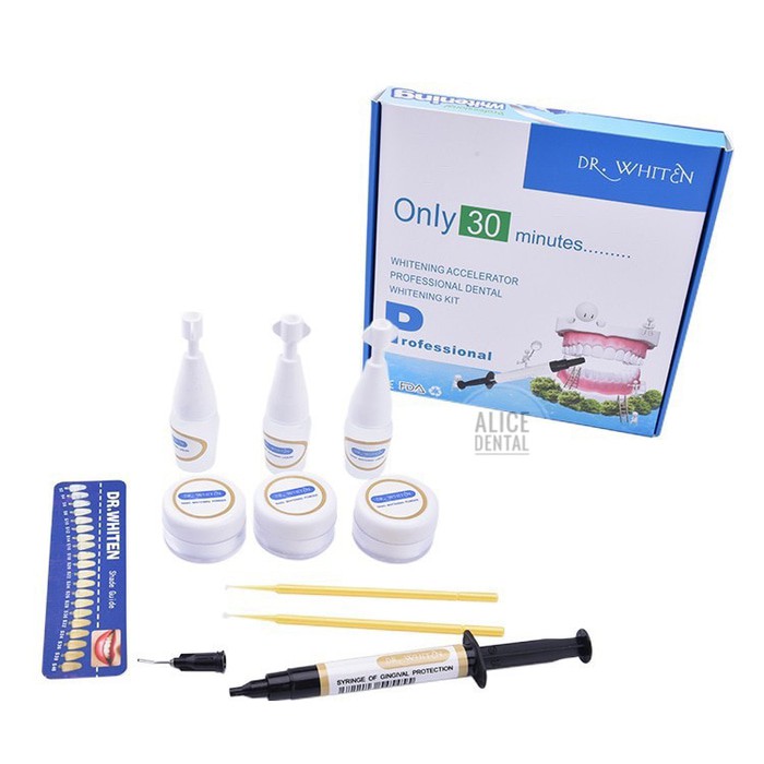 Unik TERMURAH Bleaching Dr.Whiten Teeth Whitening Pemutih Gigi + Gum Barier Diskon