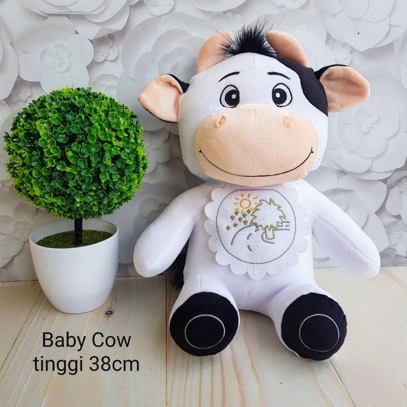 BONEKA SAPI BABY CELEMEK  LUCU