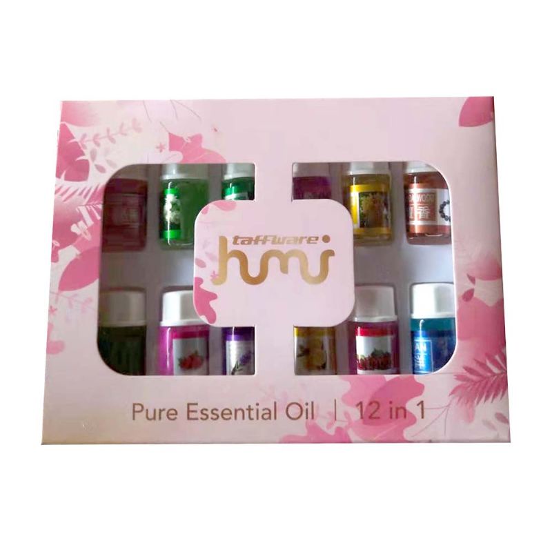 (BISA COD) Taffware Pure Aroma Essential Oil Aromatherapy 12 in 1 3ml Humidifier [Multi Warna]