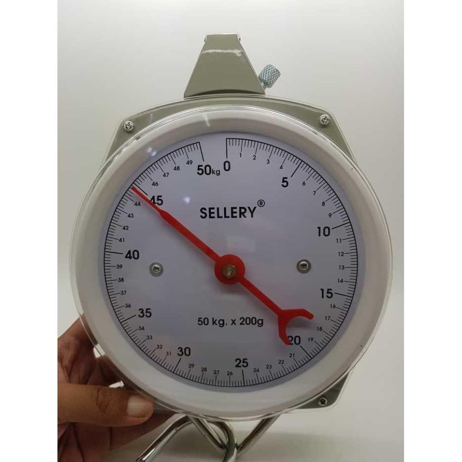 Timbangan gantung 50kg analog Merk SELLERY / Hanging scales