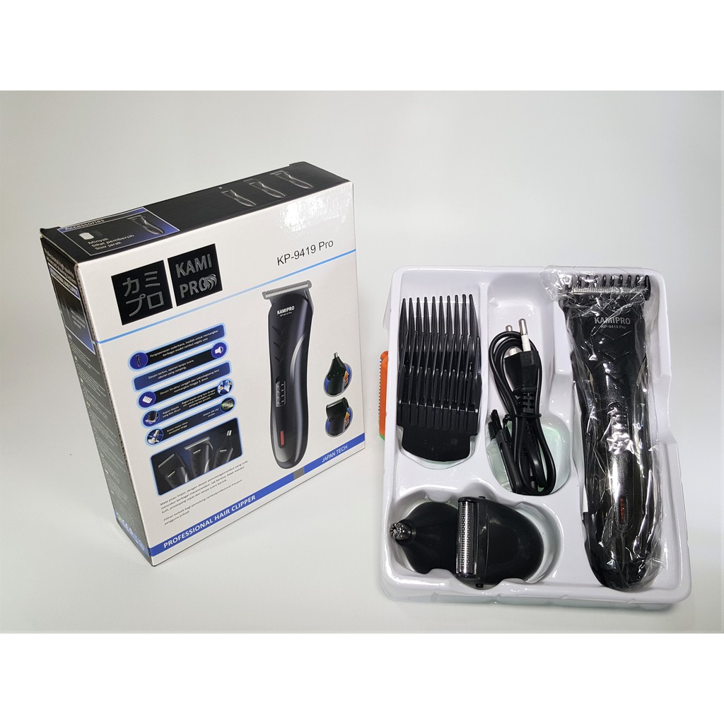 MESIN CUKUR RAMBUT / JNGGOT/ KUMIS / BULU HIDUNG/ KAMIPRO KP-9419 PRO Original Kemei
